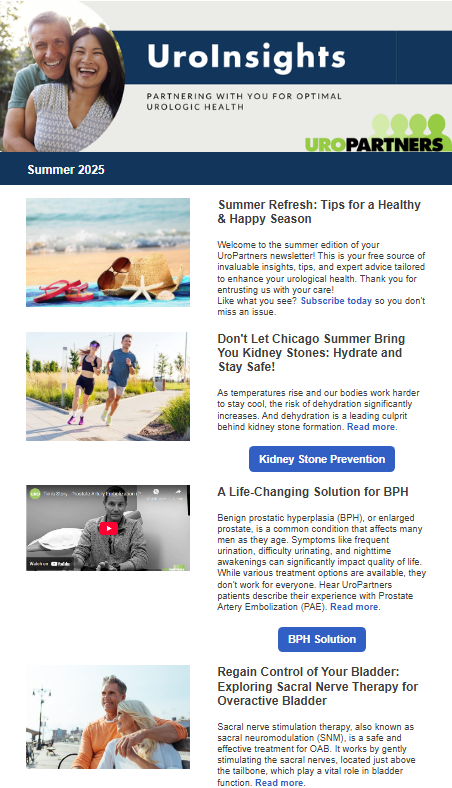 UroInsights Summer Newsletter